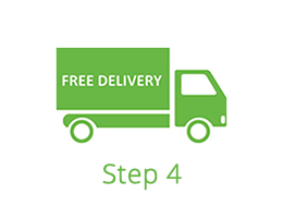 Step 4 - Free delivery